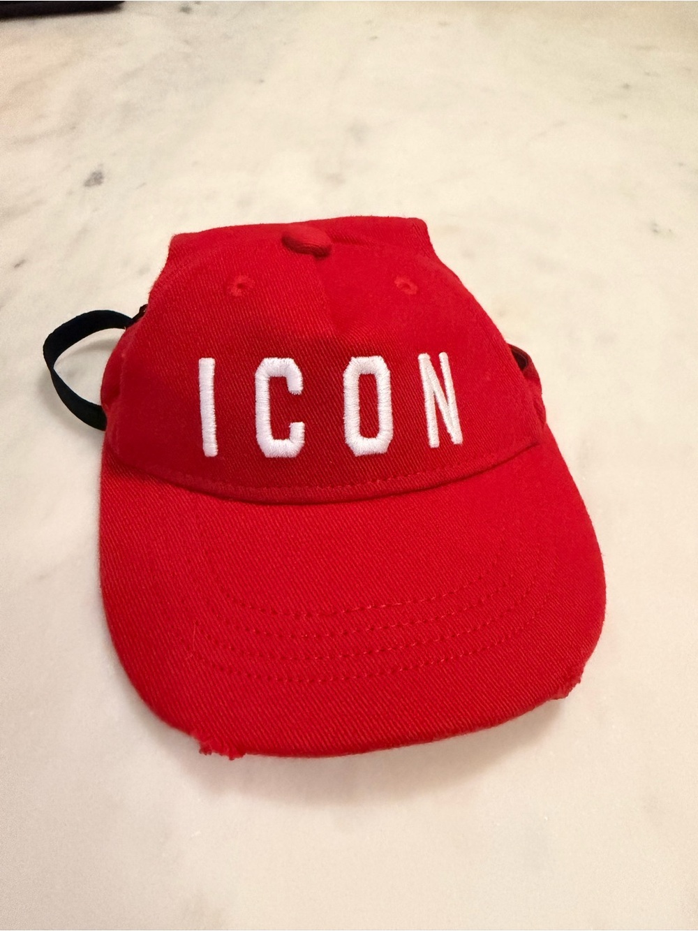 DSQUARED2 x Poldo Red 'ICON' Dog Baseball Cap